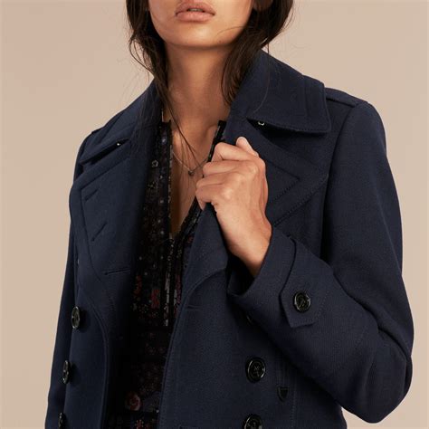 burberry navy brighton jacket|burberry cashmere cape jacket.